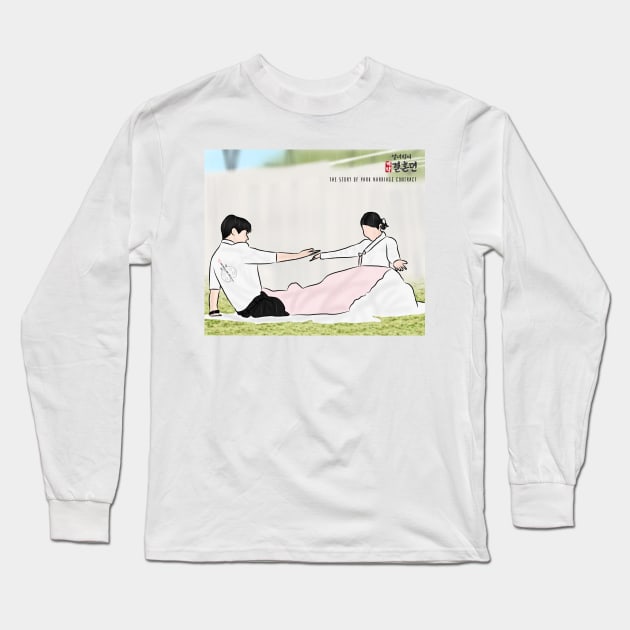The Story Of Park Marriage Contract Korean Drama Long Sleeve T-Shirt by ArtRaft Pro